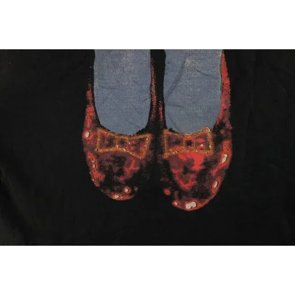 Vintage 90s Stanley Desantis Mens XL The Wizard of Oz Dorothy Shoes T-Shirt USA